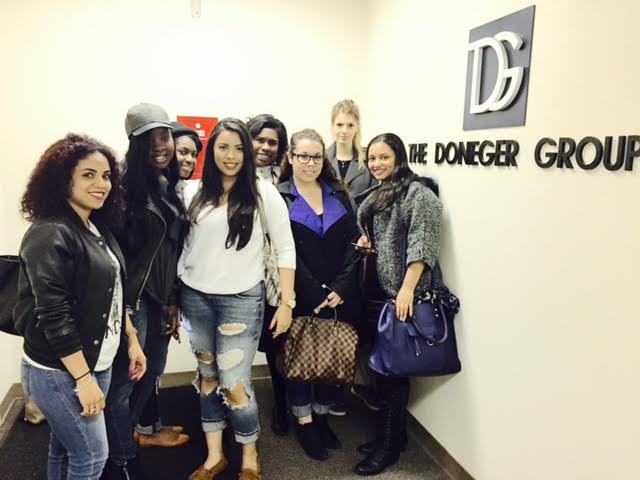 Professor Serota’s Fashion Merchandising class trip last spring to The Doneger Group. Photo provided by Cherie Sorota.