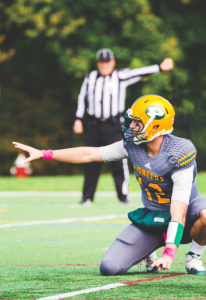 #12 Junior quarterback Matt Brennan. Photo: Jacqueline Scaccia