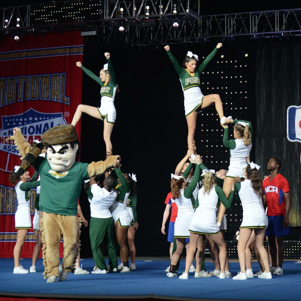 Photo Zachary Parker The cheerleading team performed at Daytona Beach on April 6-8, and came second in the nation