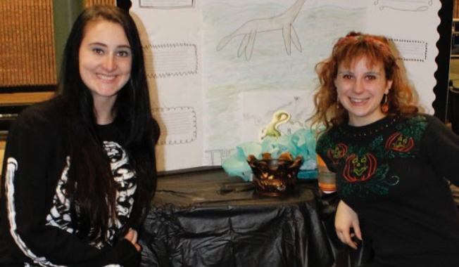 Photo by Adela Ramos (left to right) Alexandra, a freshman speech mythology major, and Erin, a junior speech mythology major