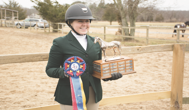 Photo by Sara Peterson - Alex Rand qualifying for nationals at the teams last show of the season.